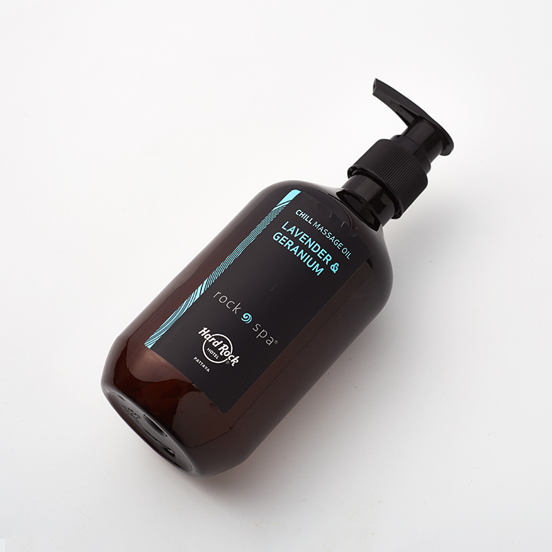 Hot Sale Boston Round Empty Plastic PET Customized Capacity Brown Transparent Bottle Plastic Shampoo Pump Container OEM Supplier
