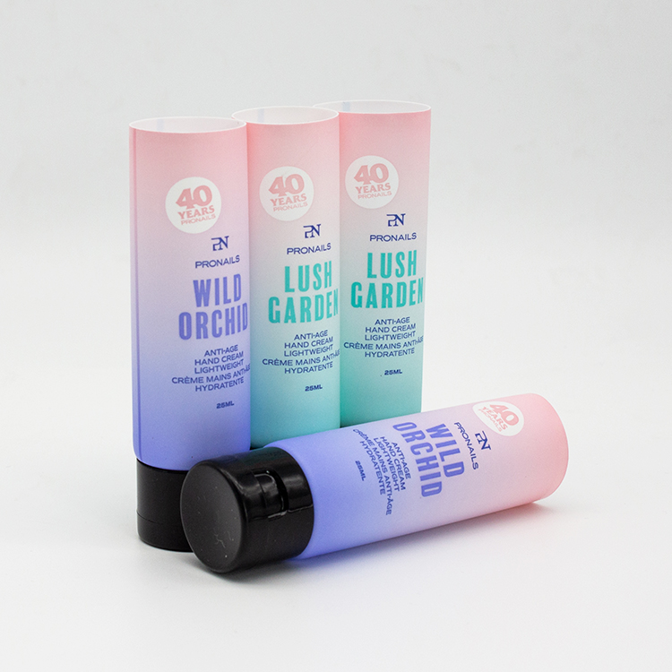 Face Wash Body Lotion Luxury Silkscreen Colourful Printing Cosmetic Aluminum Squeeze Tubes Bright Aluminum Cosmetic Tubes with Flip Cap