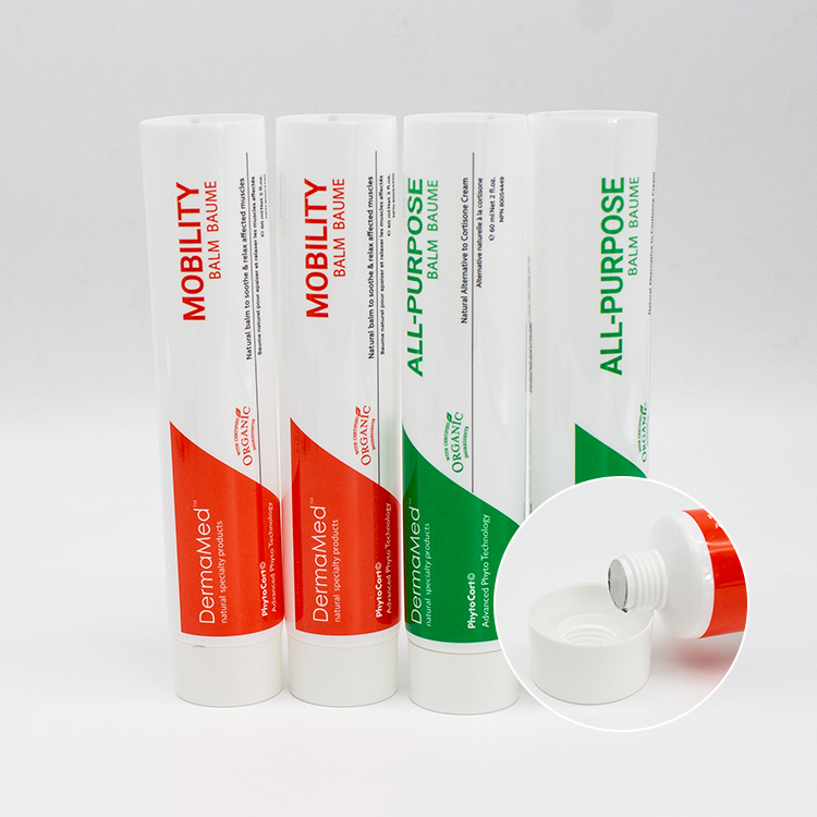 Factory Supply Empty Refillable Toothpaste Packaging ABL Laminate Aluminium Plastic Tube Plastic Button Screw Cap Tube