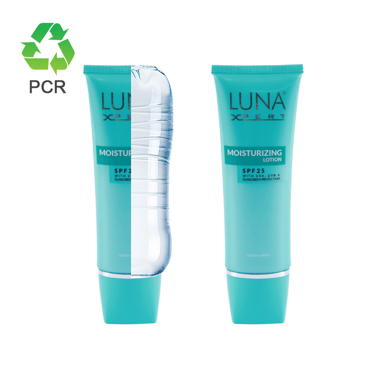 Eco Friendly Custom Colors Pcr Recyclable Empty Cosmetic Plastic Packaging Tubes Cream Tube