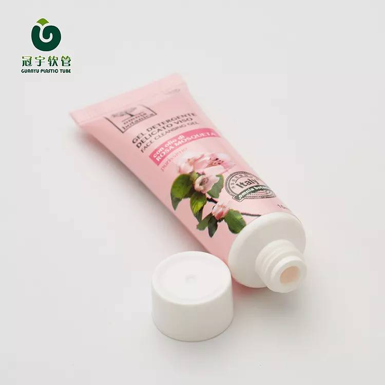 Cosmetic Soft Plastic Containers Face Wash Packaging Tube