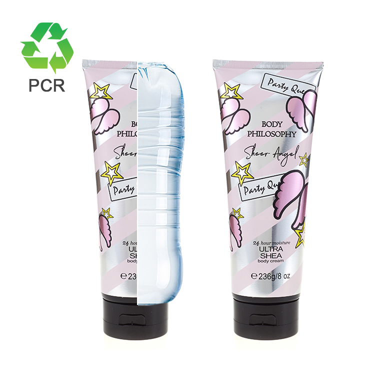 Eco-packaging Plastic PCR Tubes Recycled Cosmetic Tube Packaging