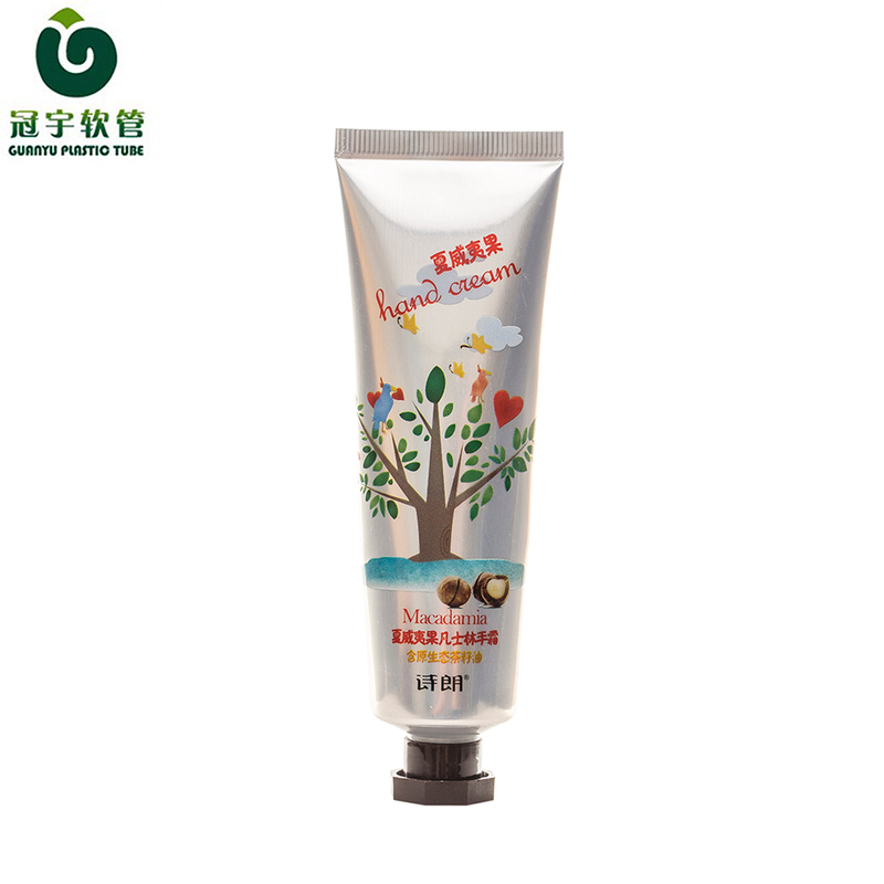 60g Glossy Offset Printing Cosmetic Aluminum-plastic Squeeze Tube for Hand Cream Packaging