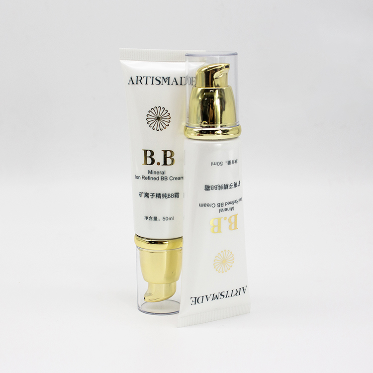 300Ml Lid Twist Lock And Gold Open Cap Custom Logo Printed Matte PE 200Ml Empty White Plastic Squeeze Lotion Tubes