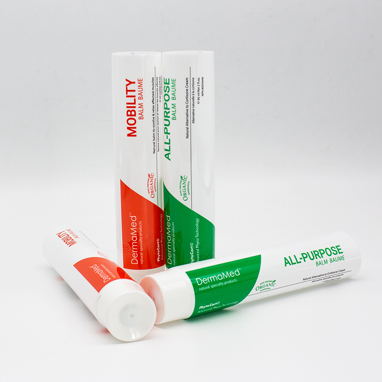 Factory Supply Empty Refillable Toothpaste Packaging ABL Laminate Aluminium Plastic Tube Plastic Button Screw Cap Tube