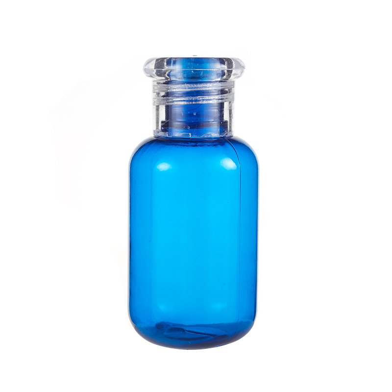 Empty Clear PET Bottle Disc Top Cap Bottles Shampoo Customized Capacity Bottle Pulling Out Top Cap Cosmetic Oil Shampoo Lotion Packing Bottle