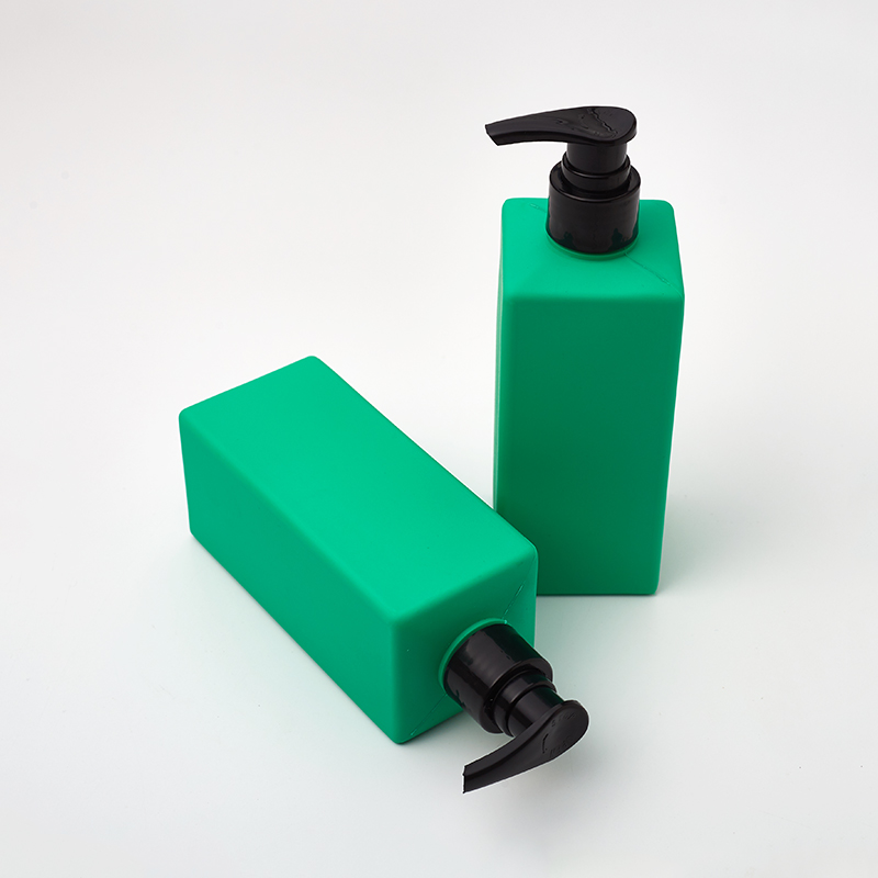 Empty 300ml Square New Design Delicate Frosted Finishing Multiple Colors Plastic Bottle for Cosmetic Shampoo Packaging Container