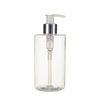 Factory Supply Flat Shoulder Empty Pet Customized Capacity Plastic Hair PET Shampoo Bottles Container With Pump