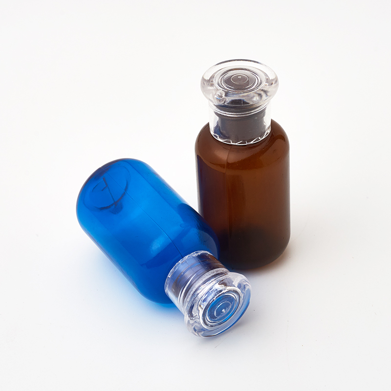 Empty Clear PET Bottle Disc Top Cap Bottles Shampoo Customized Capacity Bottle Pulling Out Top Cap Cosmetic Oil Shampoo Lotion Packing Bottle