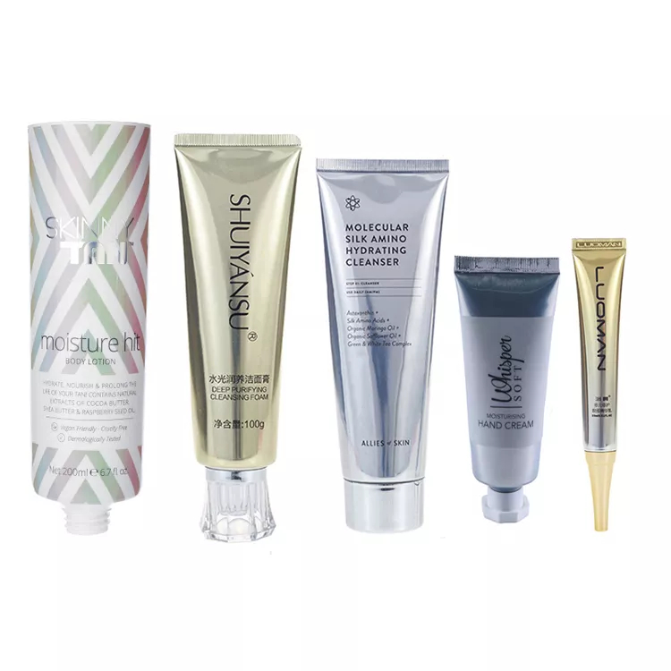 Top Quality Abl Empty Aluminium Laminated Lotion Tubes Customized Cosmetic Empty Packaging Collapsible Plastic Tube