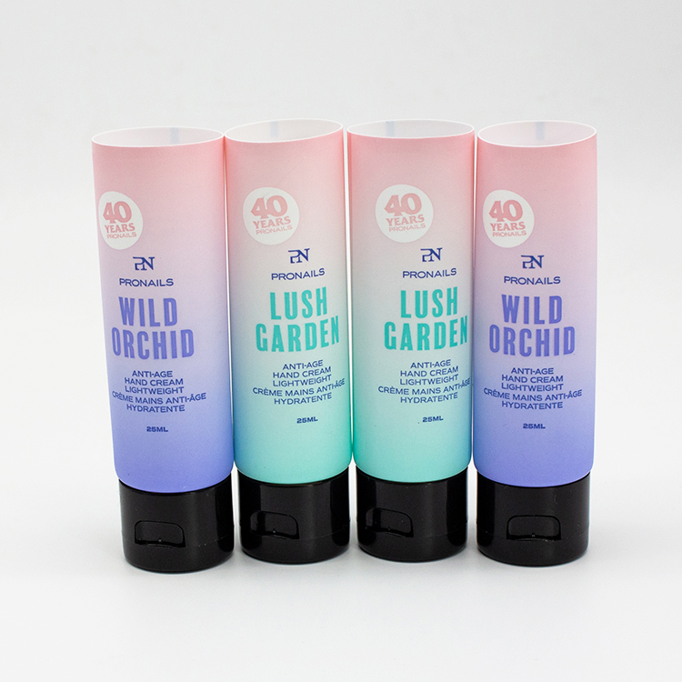 Face Wash Body Lotion Luxury Silkscreen Colourful Printing Cosmetic Aluminum Squeeze Tubes Bright Aluminum Cosmetic Tubes with Flip Cap