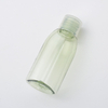 Customized Capacity Cosmetic Lotion Packaging Transparent Round Bottom Bottle Plastic Shampoo Bottle With PET Cap