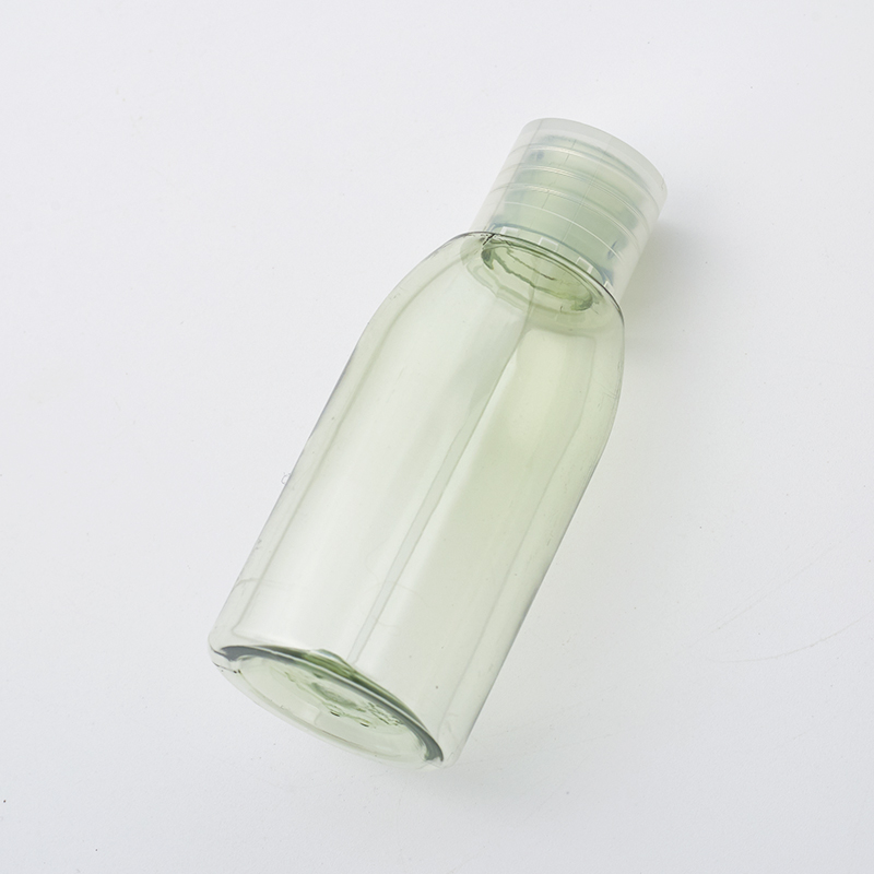 Customized Capacity Cosmetic Lotion Packaging Transparent Round Bottom Bottle Plastic Shampoo Bottle With PET Cap