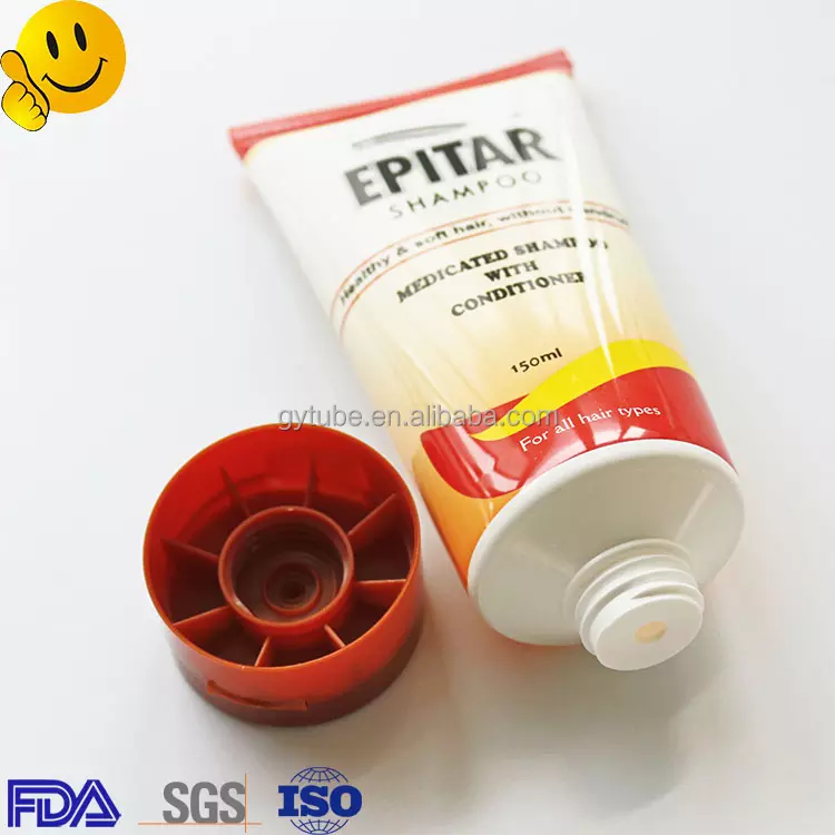 Round Cosmetic Tube Packaging Long Nozzle Tube Plastic Tubes