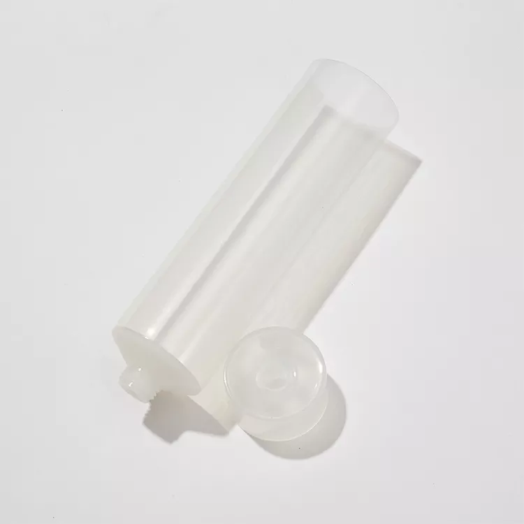 100ml Hot Stamping And Offset Printing Clear Cosmetic Tubes Plastic Tube with Screw Caps
