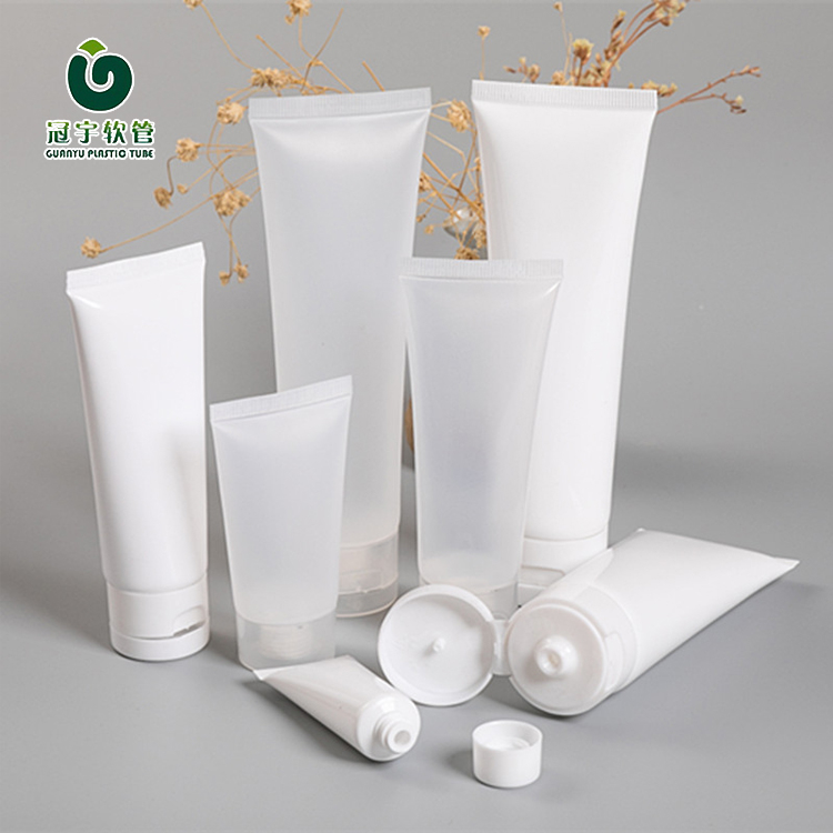 Wholesale 200ml squeeze white plastic tubes cosmetic empty container