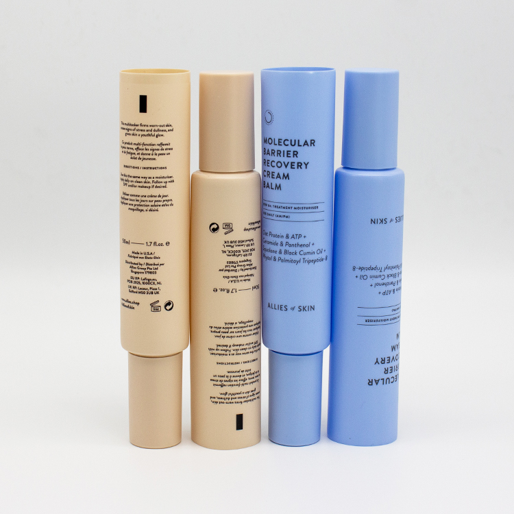 Custom Airless Pump Cosmetic Tube 50ml Pink Squeeze Cosmetic Tube with Airless Pump