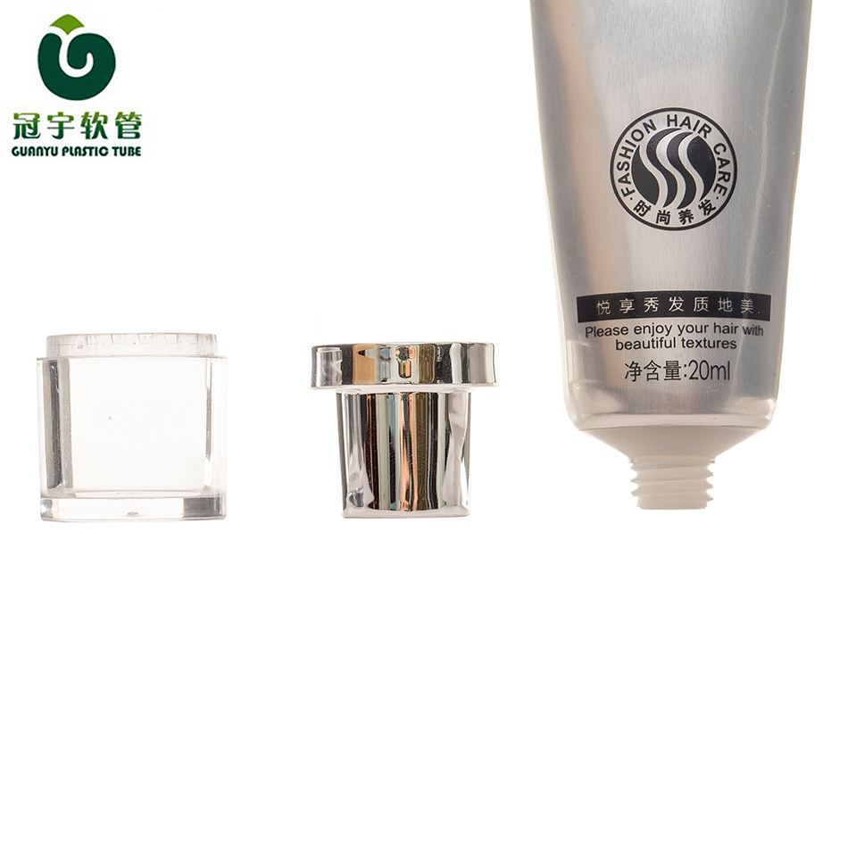 Plastic Cosmetic Tube with Flat/oblate Shape And Screw Top Cap for BB Cream