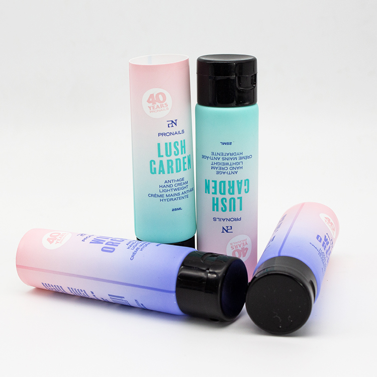 Face Wash Body Lotion Luxury Silkscreen Colourful Printing Cosmetic Aluminum Squeeze Tubes Bright Aluminum Cosmetic Tubes with Flip Cap