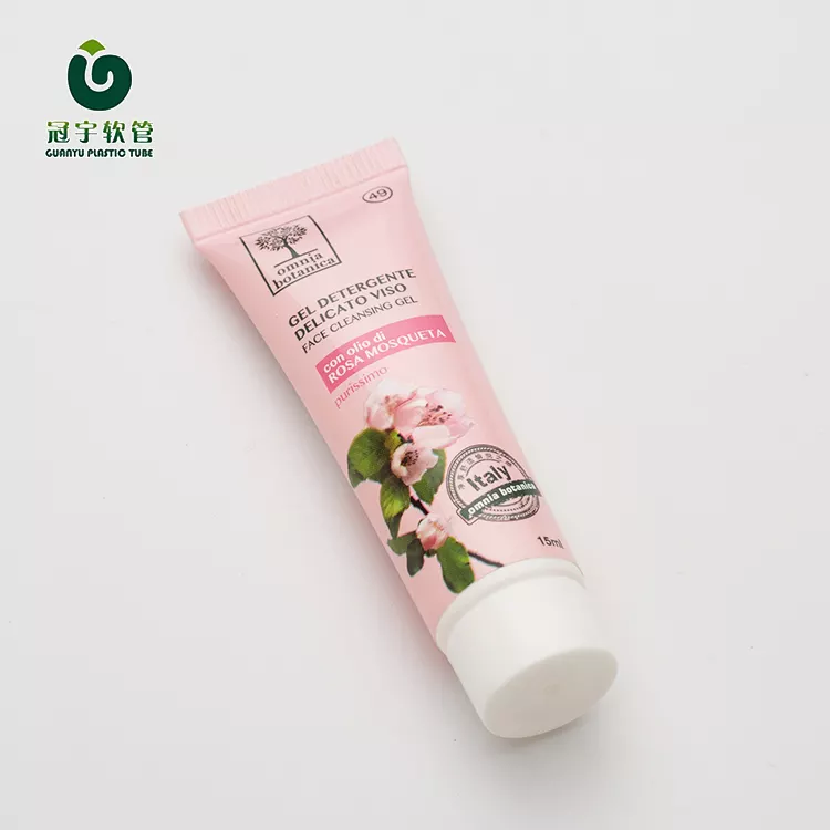 Cosmetic Soft Plastic Containers Face Wash Packaging Tube