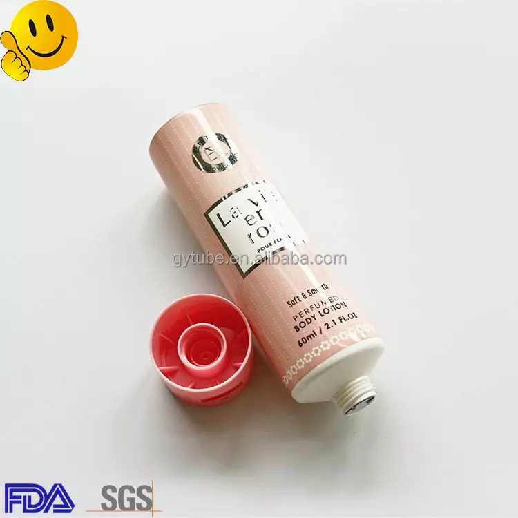 Round Cosmetic Tube Packaging Long Nozzle Tube Plastic Tubes