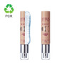 PCR Plastic Soft Makeup Sunblock Cosmetic Empty Lotion Airless Pump BB Cream Tube Packaging For Skin Care
