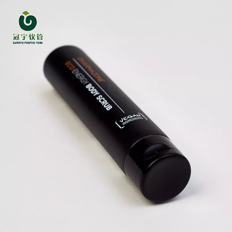 Customized Cosmetic 2oz 60ml Black Color Plastic Collapsible Tube