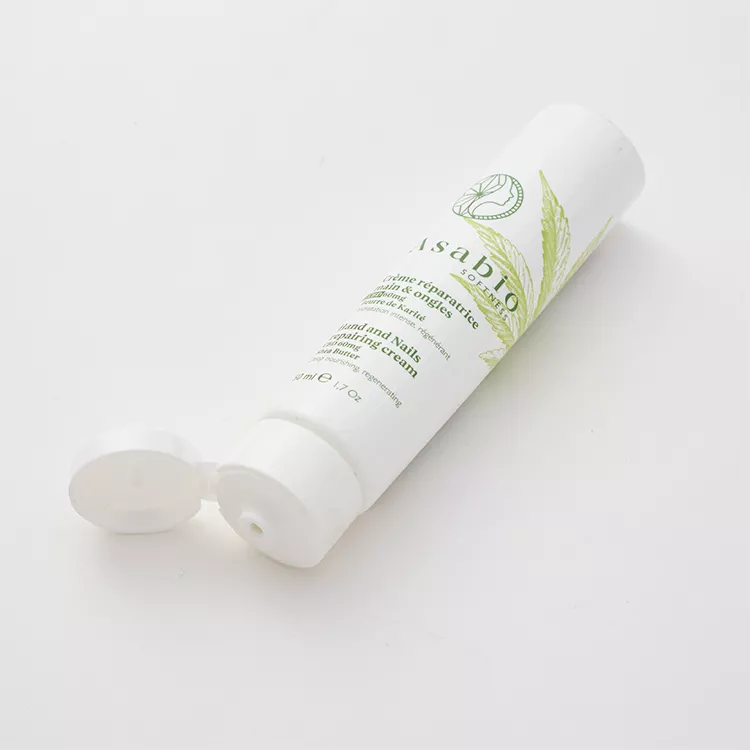 Biodegradable Customized Cosmetic Plastic White Tube Packaging