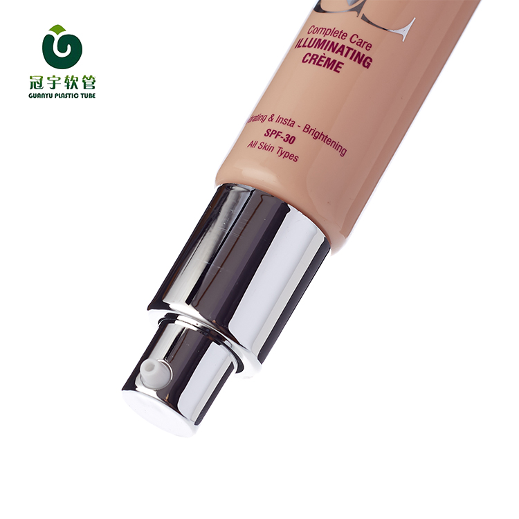 PCR Plastic Soft Makeup Sunblock Cosmetic Empty Lotion Airless Pump BB Cream Tube Packaging For Skin Care3