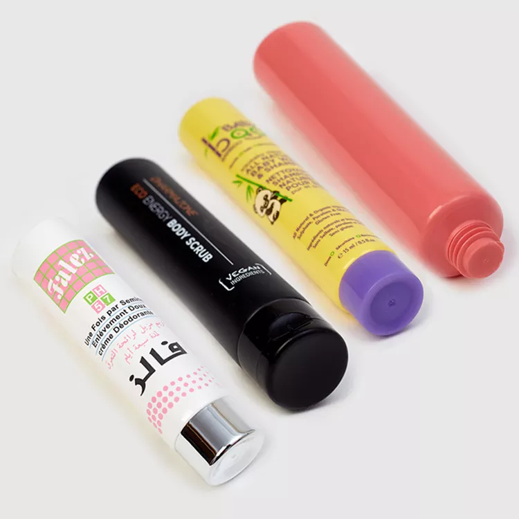 PE Customized Cosmetic Soft Empty Packaging with Cap Plastic Facial Cream Tube4