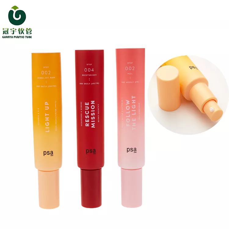 Customized Cosmetic Tube Empty Airless Liquid Foundation Tube Packaging For BB Cream Express Tube Cream