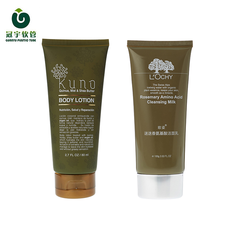 80ml Trendy Style Eco-friendly Cosmetic Squeeze Tube Packaging Hand Cream Tubes Flip Top Cap