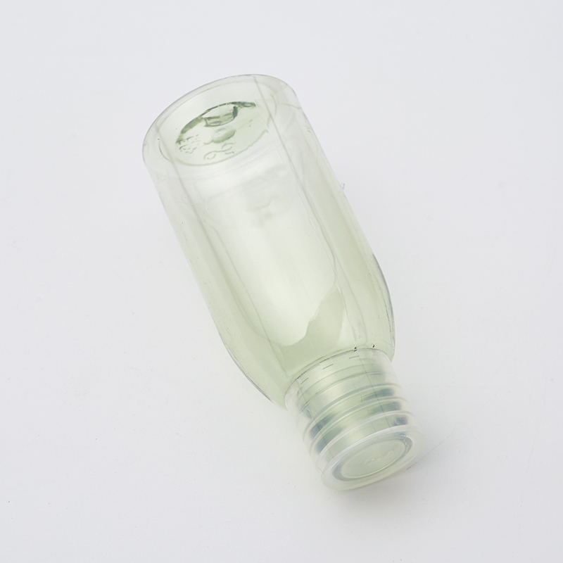 Customized Capacity Cosmetic Lotion Packaging Transparent Round Bottom Bottle Plastic Shampoo Bottle With PET Cap