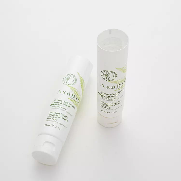 Biodegradable Customized Cosmetic Plastic White Tube Packaging
