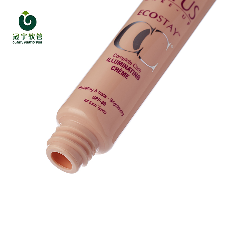 PCR Plastic Soft Makeup Sunblock Cosmetic Empty Lotion Airless Pump BB Cream Tube Packaging For Skin Care