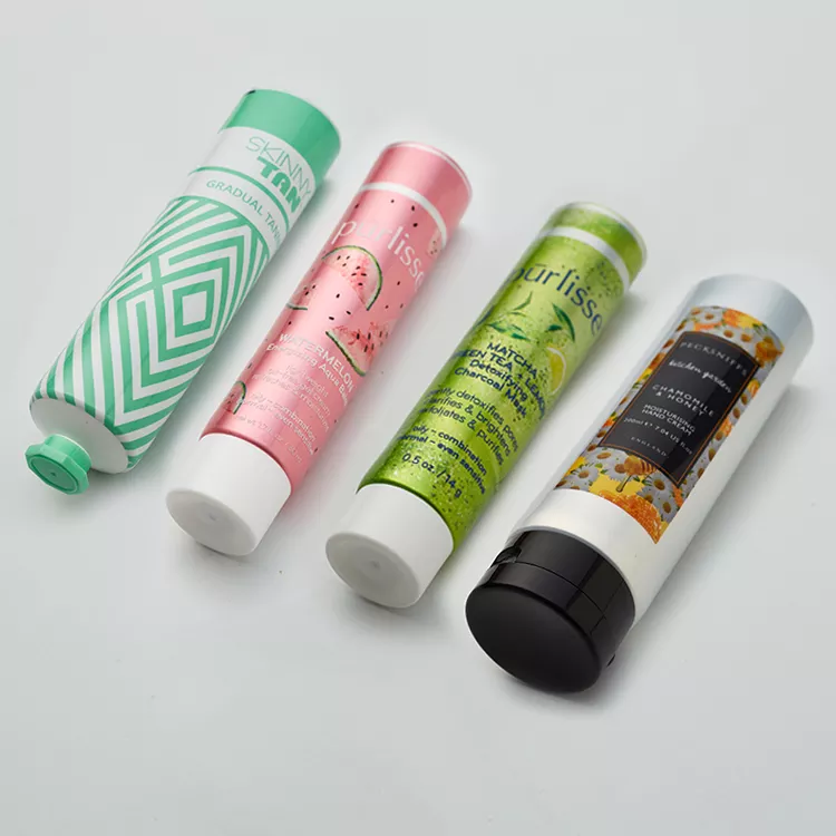 PE Customized Cosmetic Soft Empty Packaging with Cap Plastic Facial Cream Tube