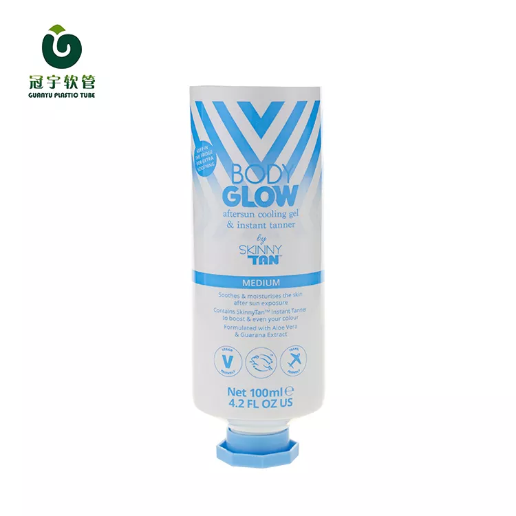 Cosmetic Plastic Blue Squeeze Tubes with Twist Top Tubes Empty Cream Tube Pakaging