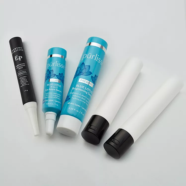 PE Customized Cosmetic Soft Empty Packaging with Cap Plastic Facial Cream Tube