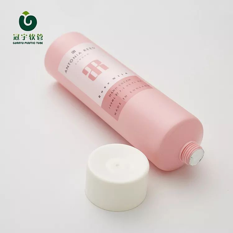 100ml Hot Stamping And Offset Printing Clear Cosmetic Tubes Plastic Tube with Screw Caps
