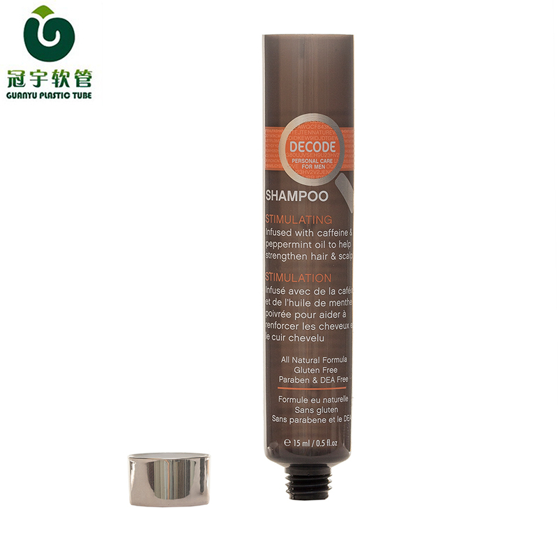 Cosmetic Soft Tubes With Acrylic Screw Cap Shampoo Packaging PE Tubes