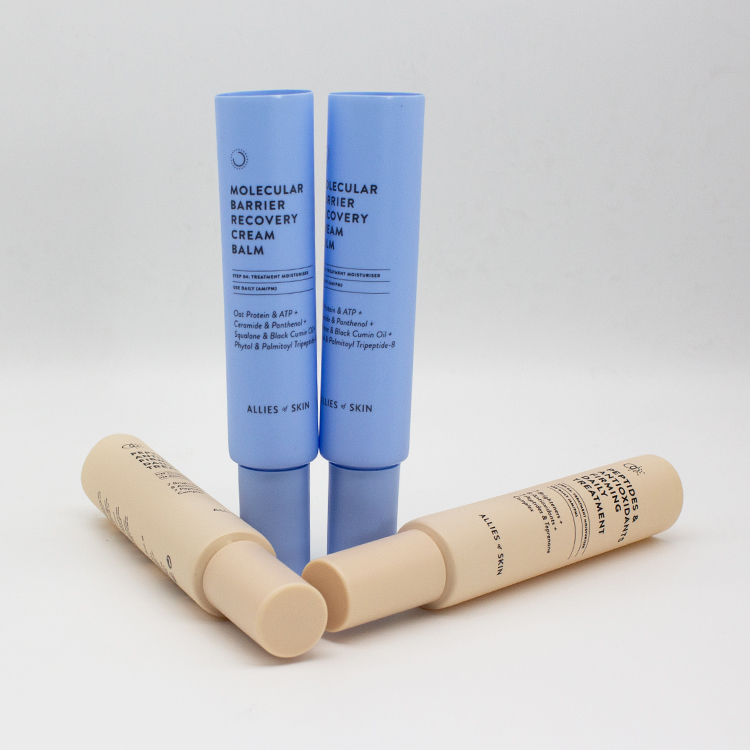 Custom Airless Pump Cosmetic Tube 50ml Pink Squeeze Cosmetic Tube with Airless Pump5